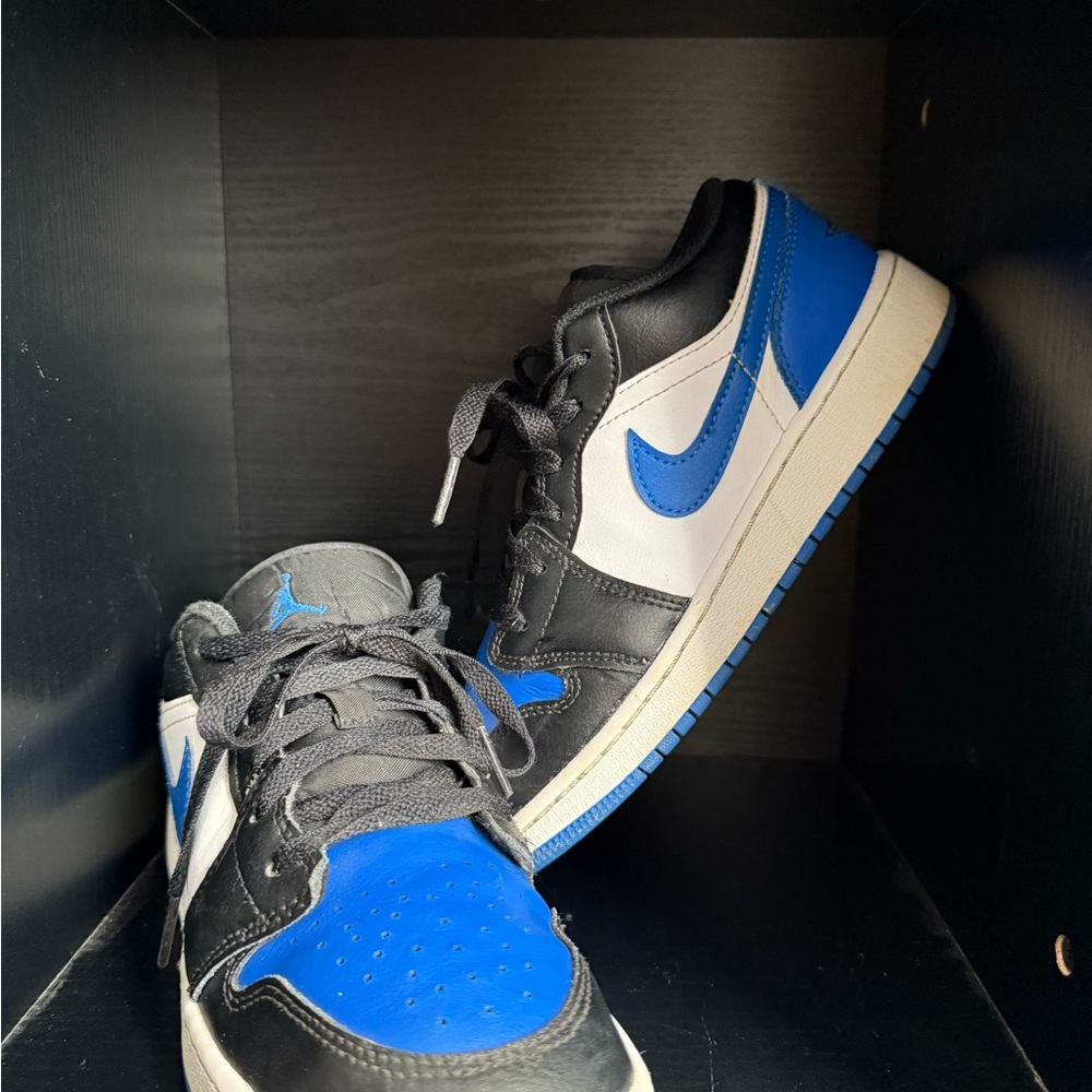 Nike Youth 5 Black and Blue Sneakers